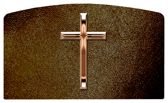 DACRO 510 BZ SH BR Bronze Single Cross Shimmer Brown Background